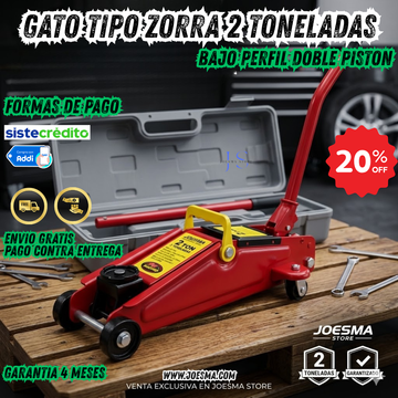 GATO TIPO ZORRA 2 TONELADAS BAJO PERFIL🚚🛻