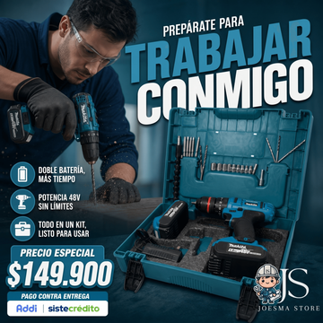 Taladro Percutor Makita 48v Inalambrico (MANDRIL METALICO 1/2)