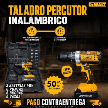 TALADRO PERCUTOR DEWALT 48V MANDRIL  ⚒️👷🛠️