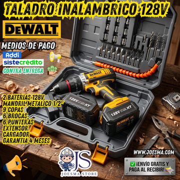 TALADRO PERCUTOR DEWALT 128V MANDRIL 1/2" ⚒️👷🛠️