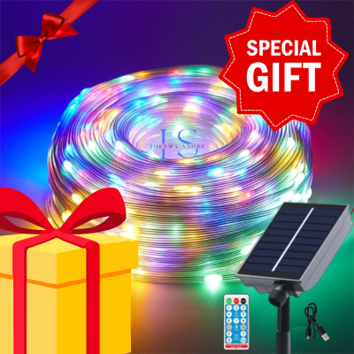 🌞🎄 ✨Luces para navidad con panel solar🌞✨ 🎁🎅20 metros.