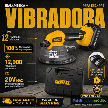 VIBRADORA PARA ENCHAPE DeWALT 20V